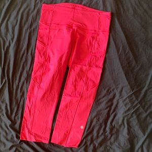 Hot pink lululemon pants
